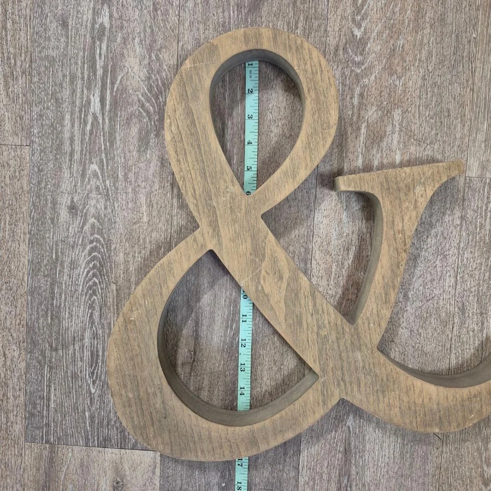 Unbranded Home Decor Brown Ampersand Sign One Size